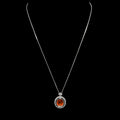 Spressatite and Diamond Pendant