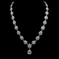 Rose-Cut Diamond Drop Necklace