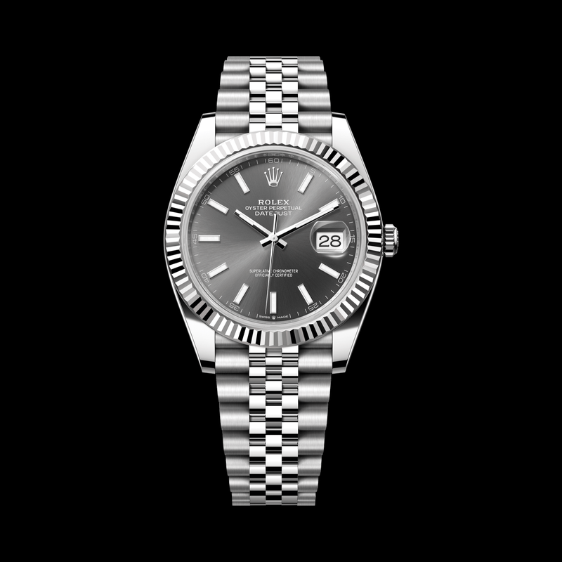 Rolex Datejust 41mm Slate Dial 126334 stock photo