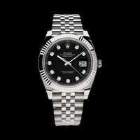 Rolex Datejust 41mm Black Diamond Dial 126334 stock photo