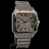 Cartier Santos Large, front view of the dial