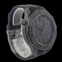 Omega Seamaster Diver 300M Black Black angled view