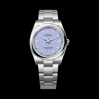 Rolex Oyster Perpetual 41mm Lavender Dial 134300 stock photo