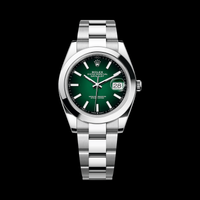 Rolex Datejust 41mm Green Ombre Dial 126300 stock photo