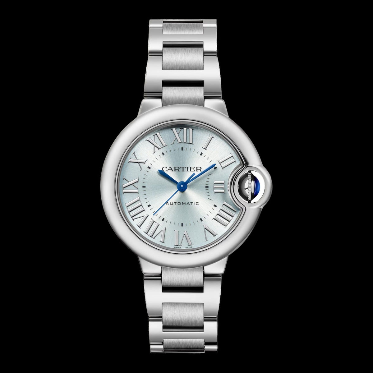 Cartier Ballon Bleu 33mm Blue Sunray Dial WSBB0062