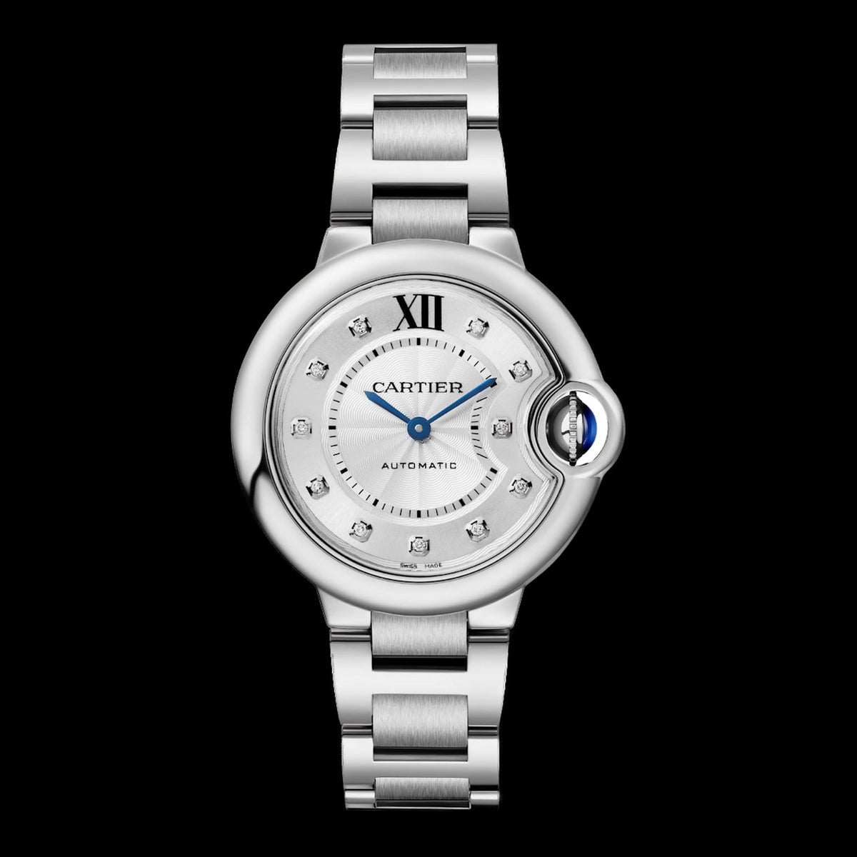 Cartier Ballon Bleu 33mm Silver Dial W4BB0021