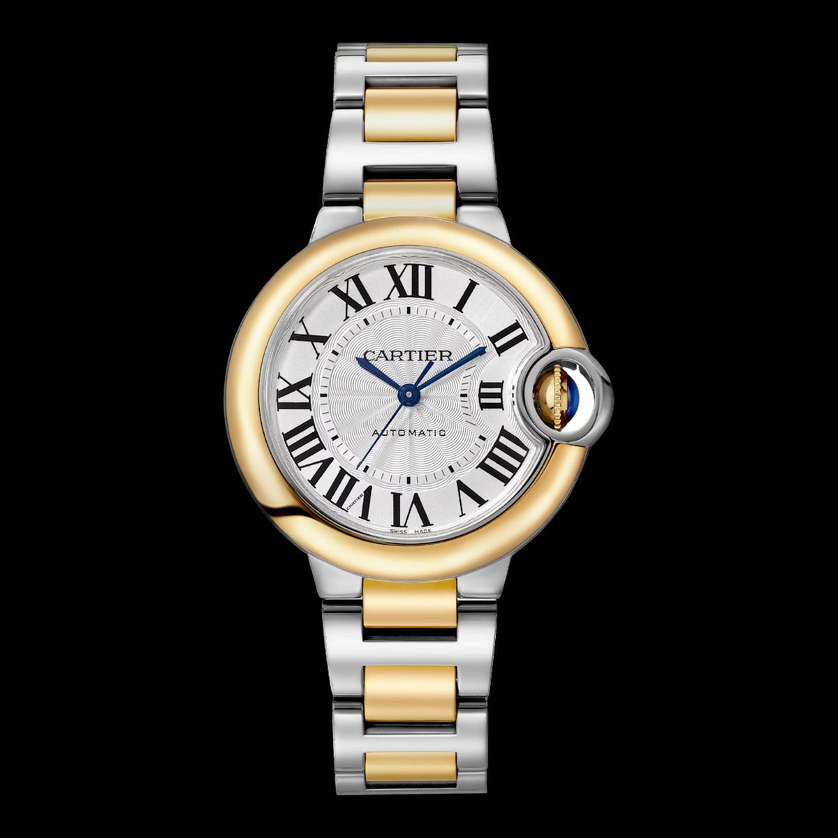 Cartier Ballon Bleu 33mm Silver Guilloché Dial W2BB0037