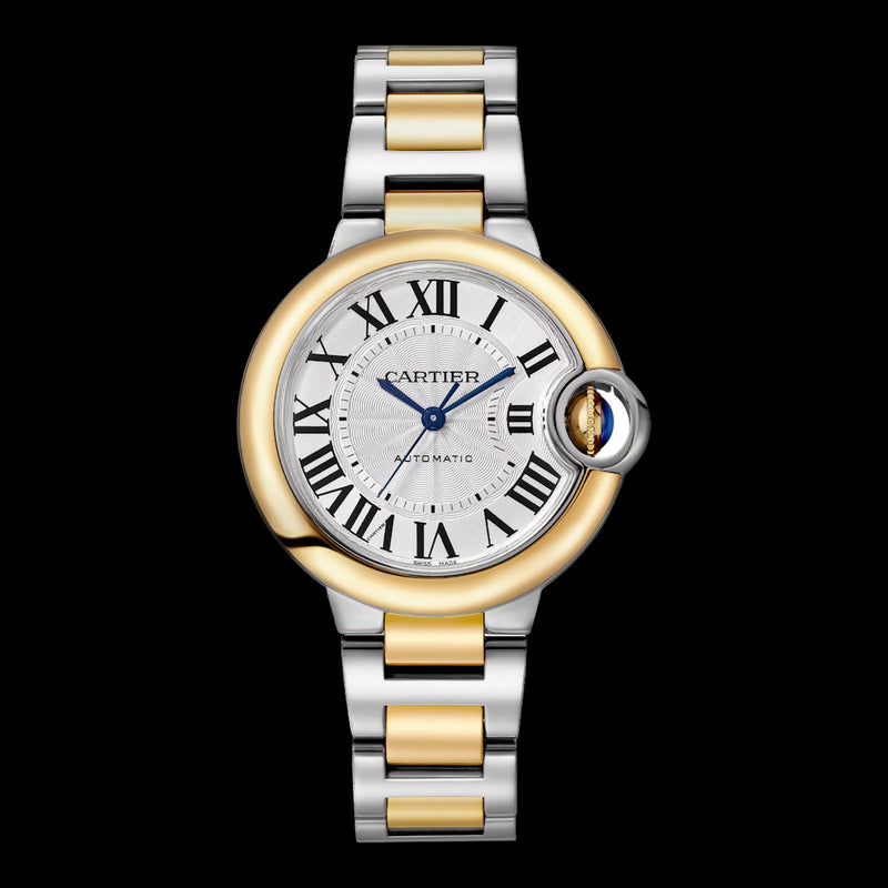 Cartier Ballon Bleu 33mm Silver Guilloché Dial W2BB0037