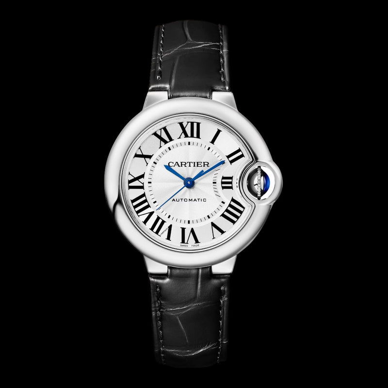 Cartier Ballon Bleu 33mm Silver Opaline Dial WSBB0030
