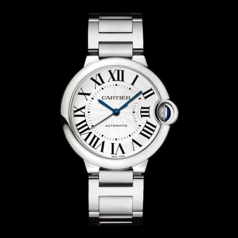 Cartier Ballon Bleu 36mm Silver Guilloché Dial WSBB0048