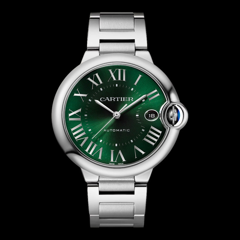 Cartier Ballon Bleu 40mm Green Sunray Dial WSBB0071