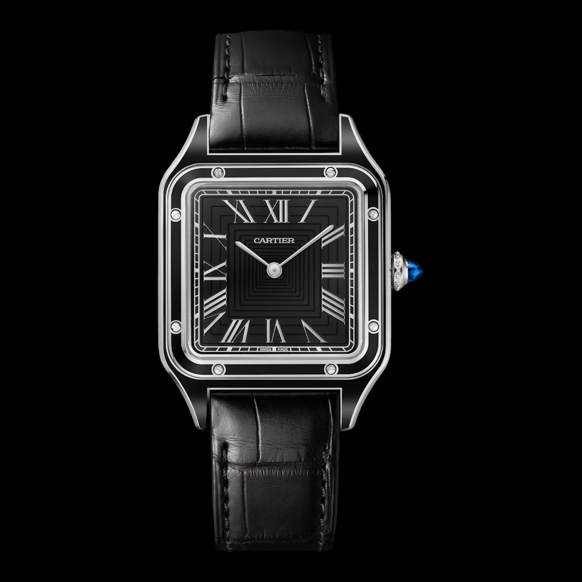 Cartier Santos-Dumont Large Black Dial WSSA0046