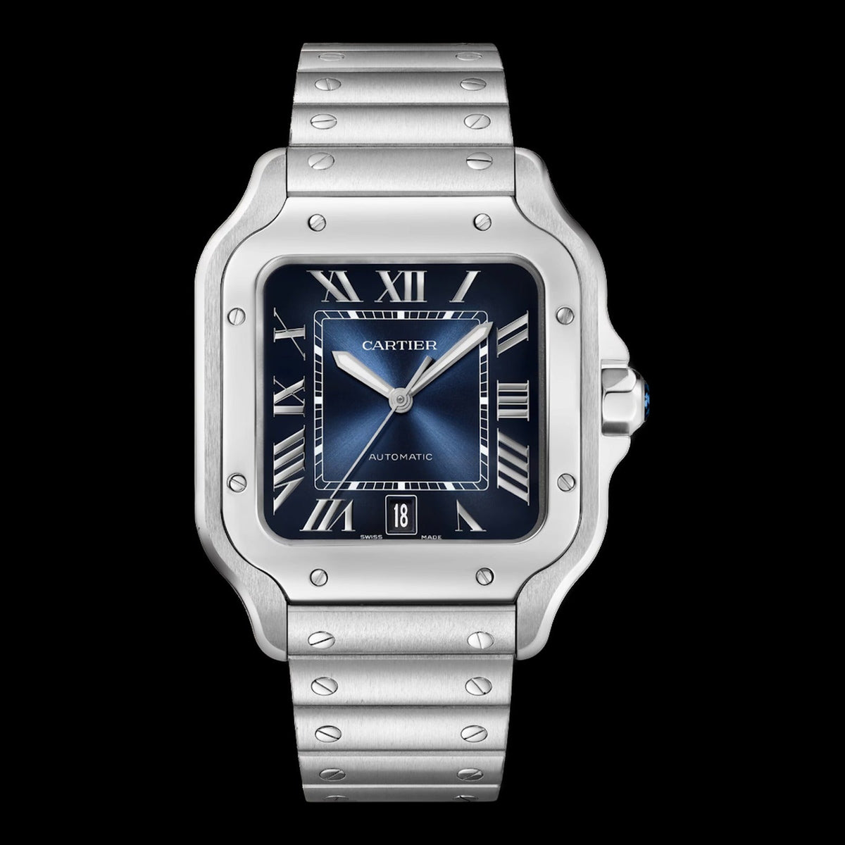 Cartier Santos Large Blue Dial WSSA0071