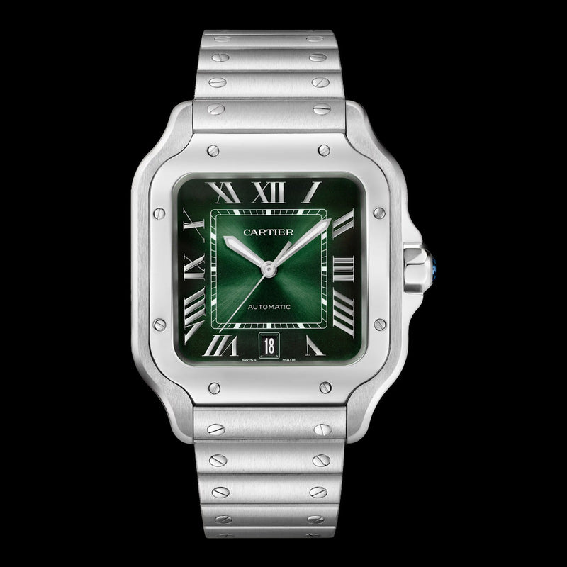 Cartier Santos Large Graduated Green Dial WSSA0062