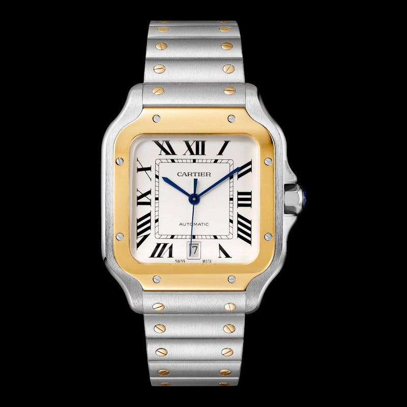 Cartier Santos Large Silver Dial W2SA0009
