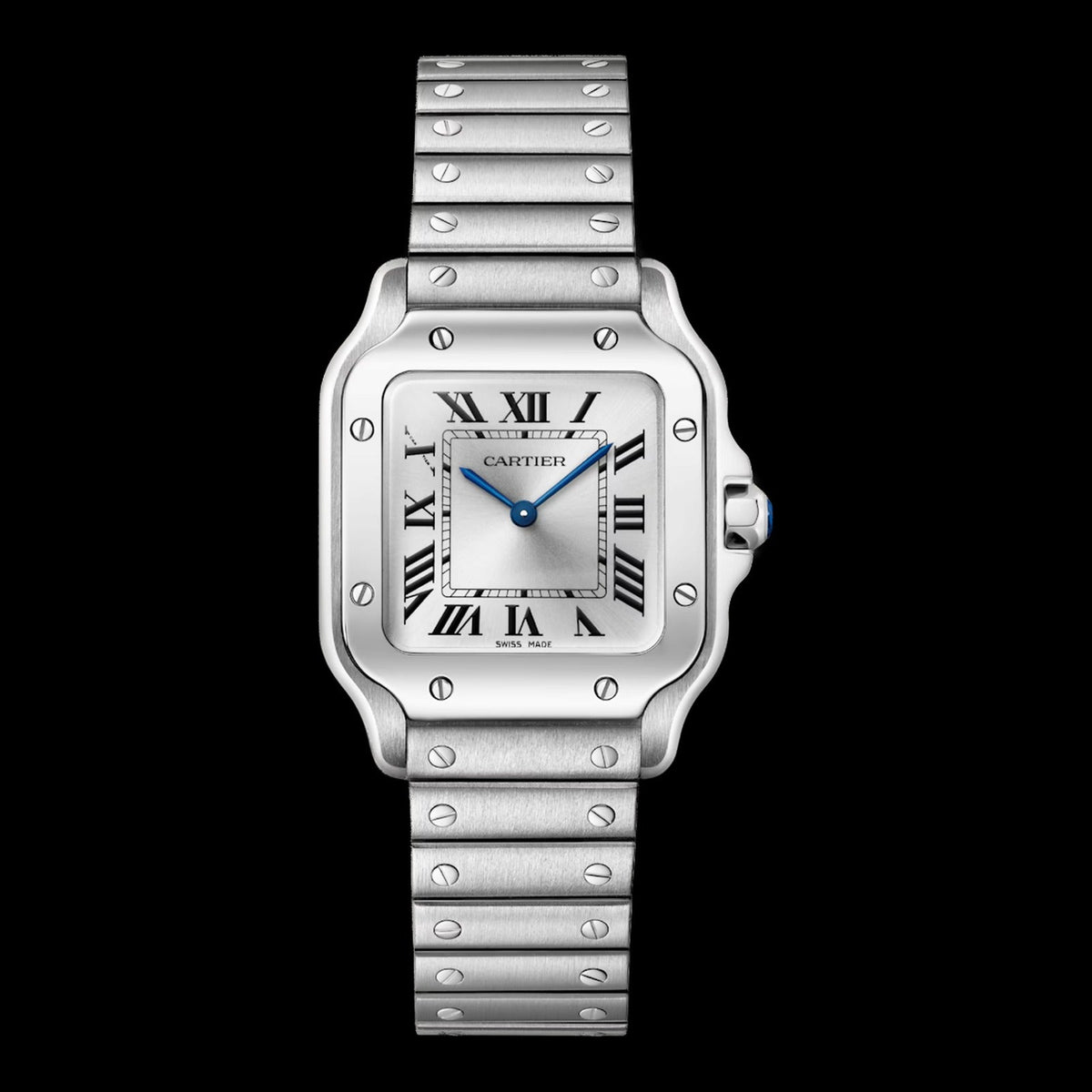 Cartier Santos Small Silver Dial WSSA0082