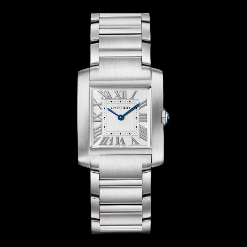 Cartier Tank Française Medium Silver Dial WSTA0105