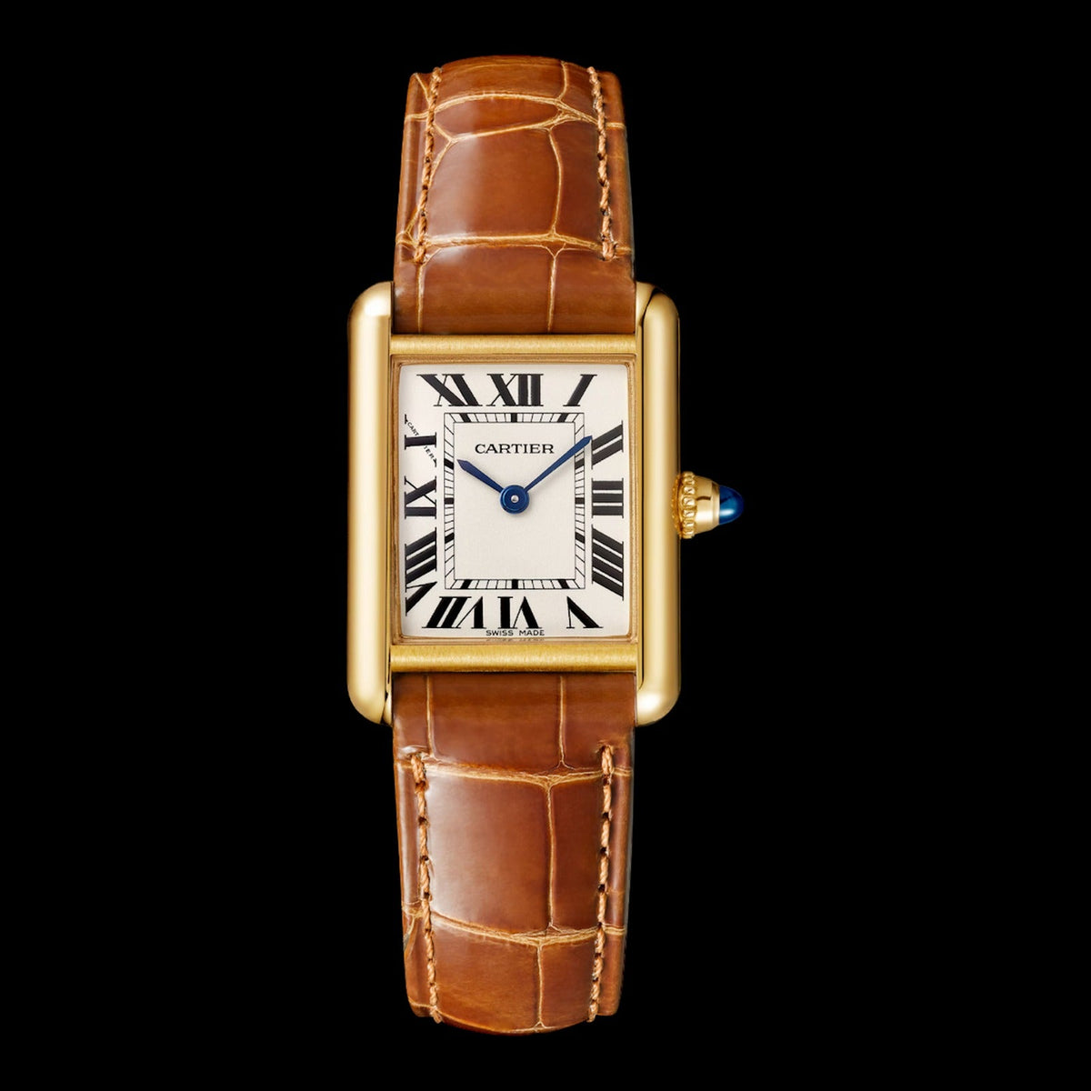 Cartier Tank Louis Small Silver Grain Dial WGTA0342