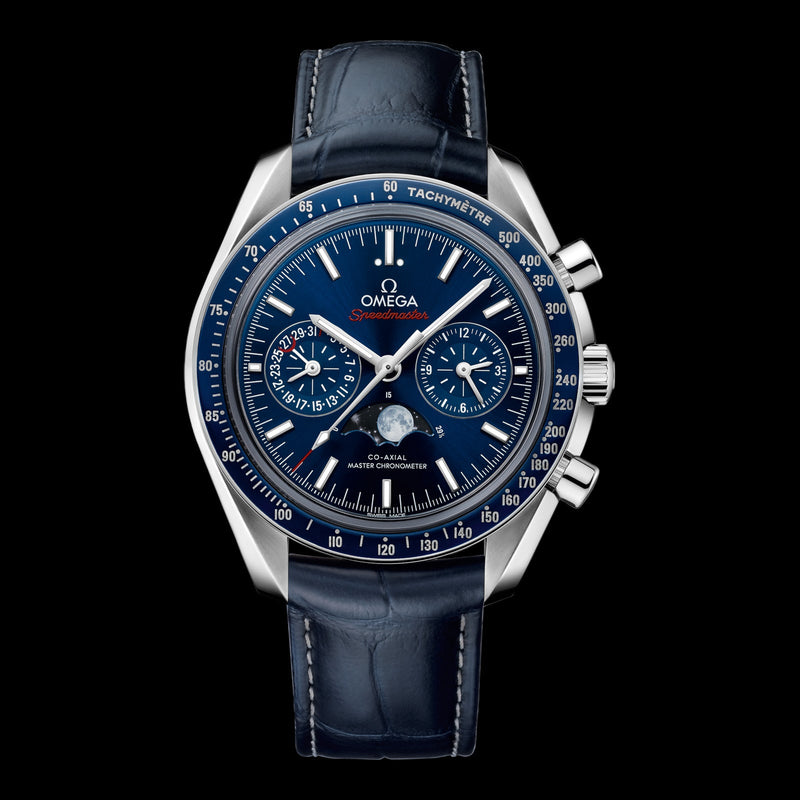Omega Speedmaster Moonphase 44.25mm Blue Dial 304.33.44.52.03.001