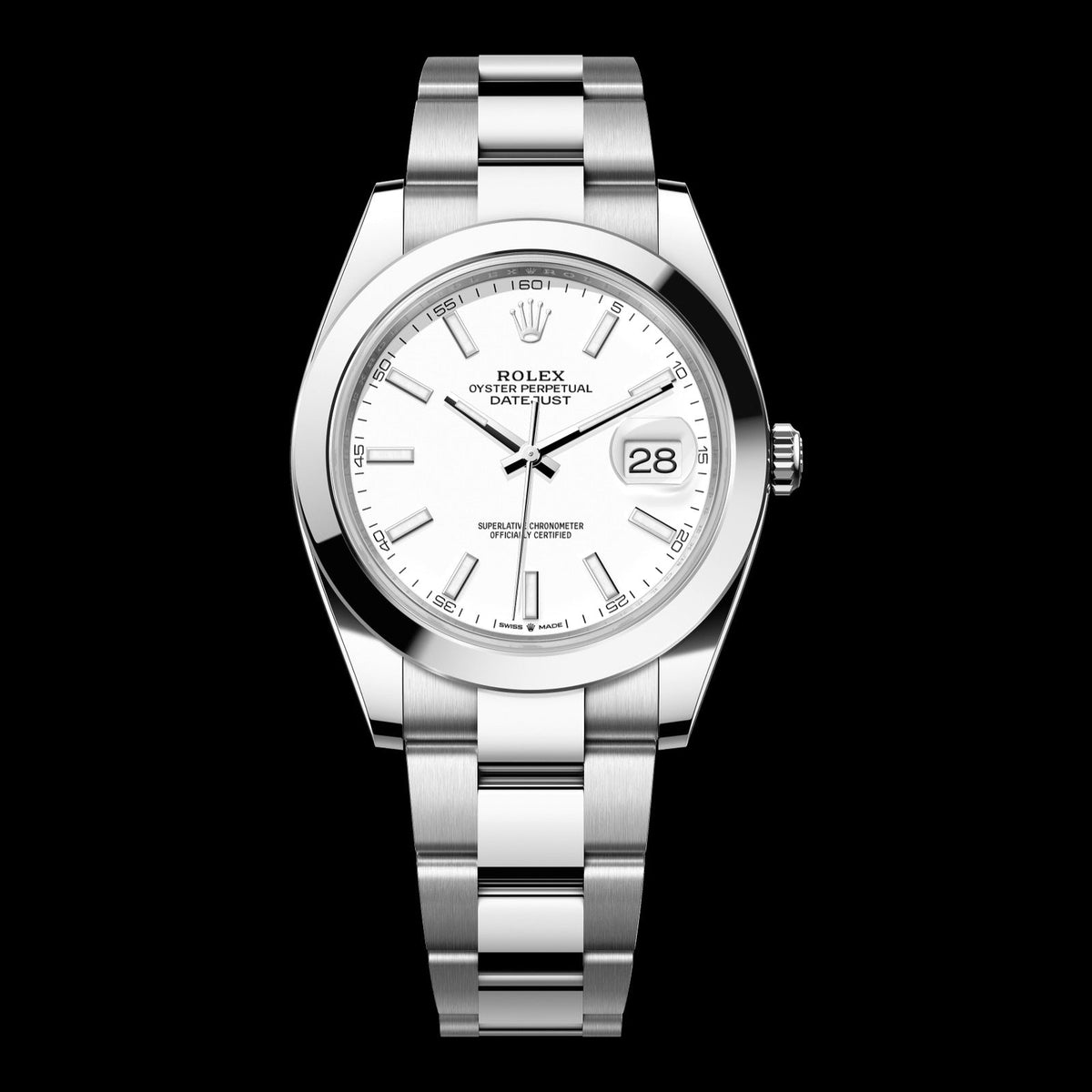 Rolex Datejust 41mm White Dial 126300