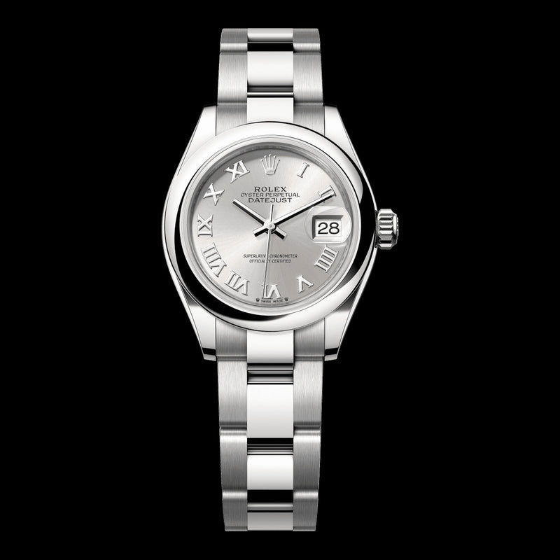 Rolex Lady-Datejust 28mm Silver Dial 279160