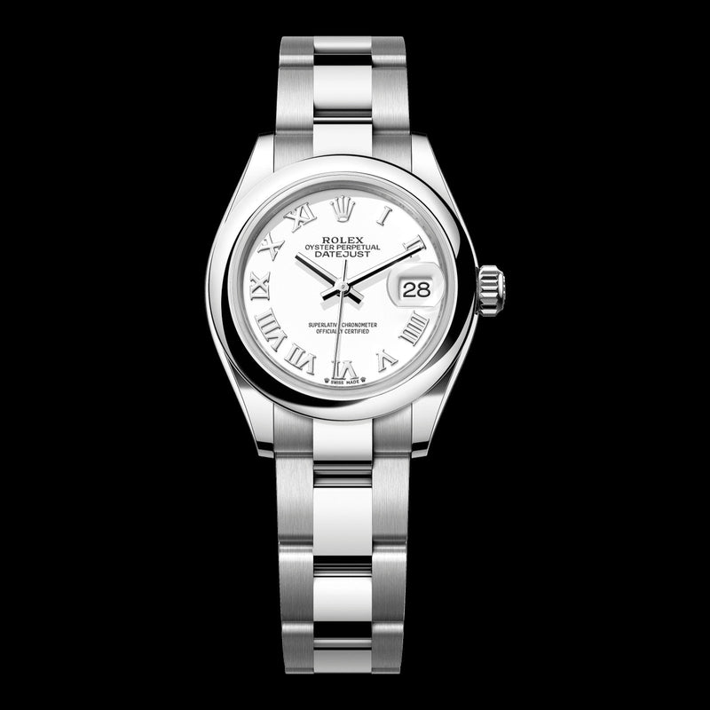 Rolex Lady-Datejust 28mm White Dial 279160