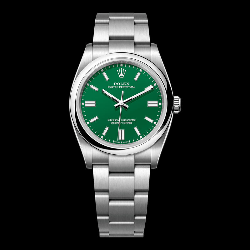 Rolex Oyster Perpetual 36mm Green Dial 126000